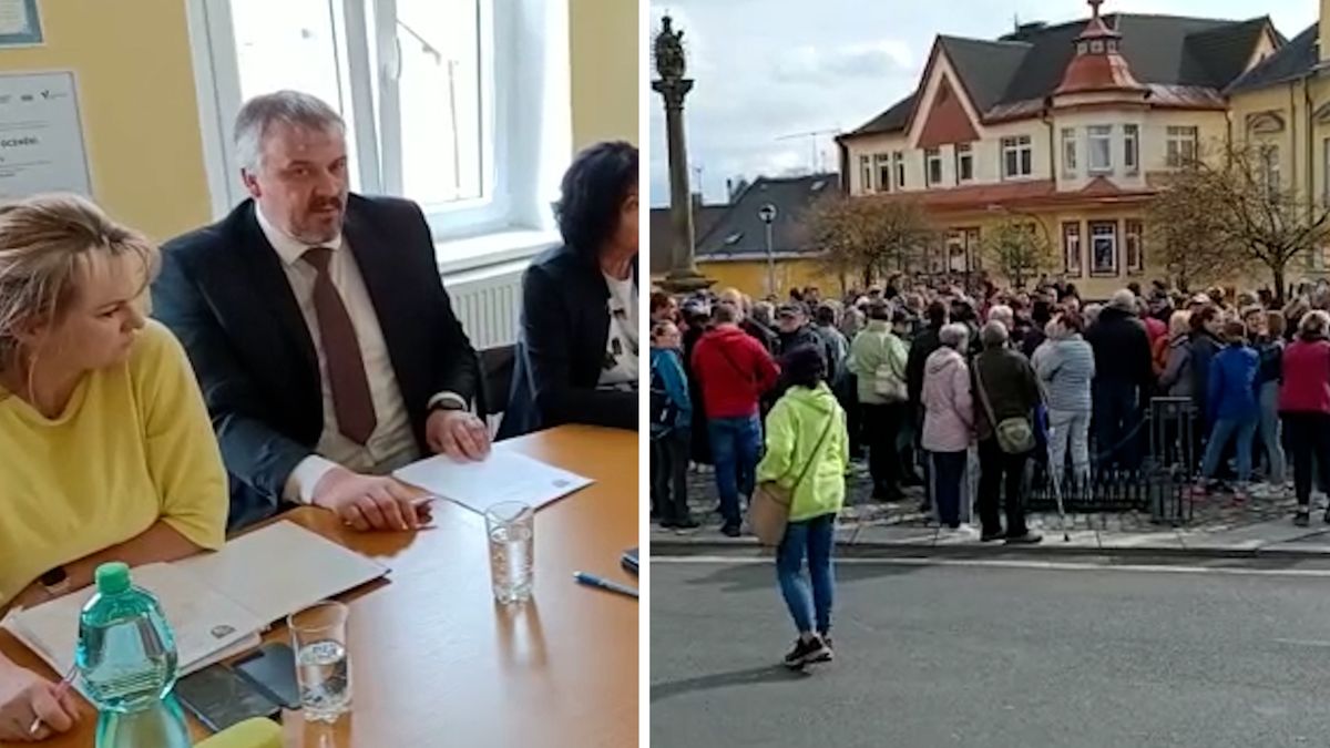Protest před radnicí v Lubech: Lidé se bouří kvůli desetitisícovým doplatkům za teplo